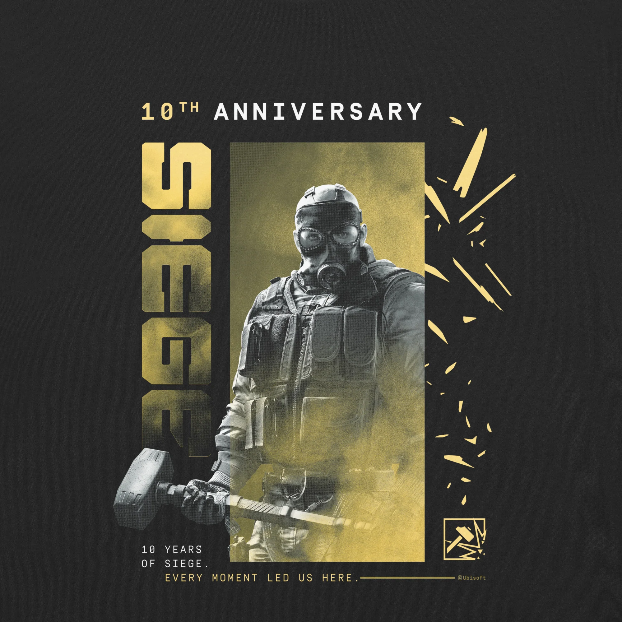 Six Siege Comfort Colors T-Shirt - 10th Anniversary Sledge - Image 6