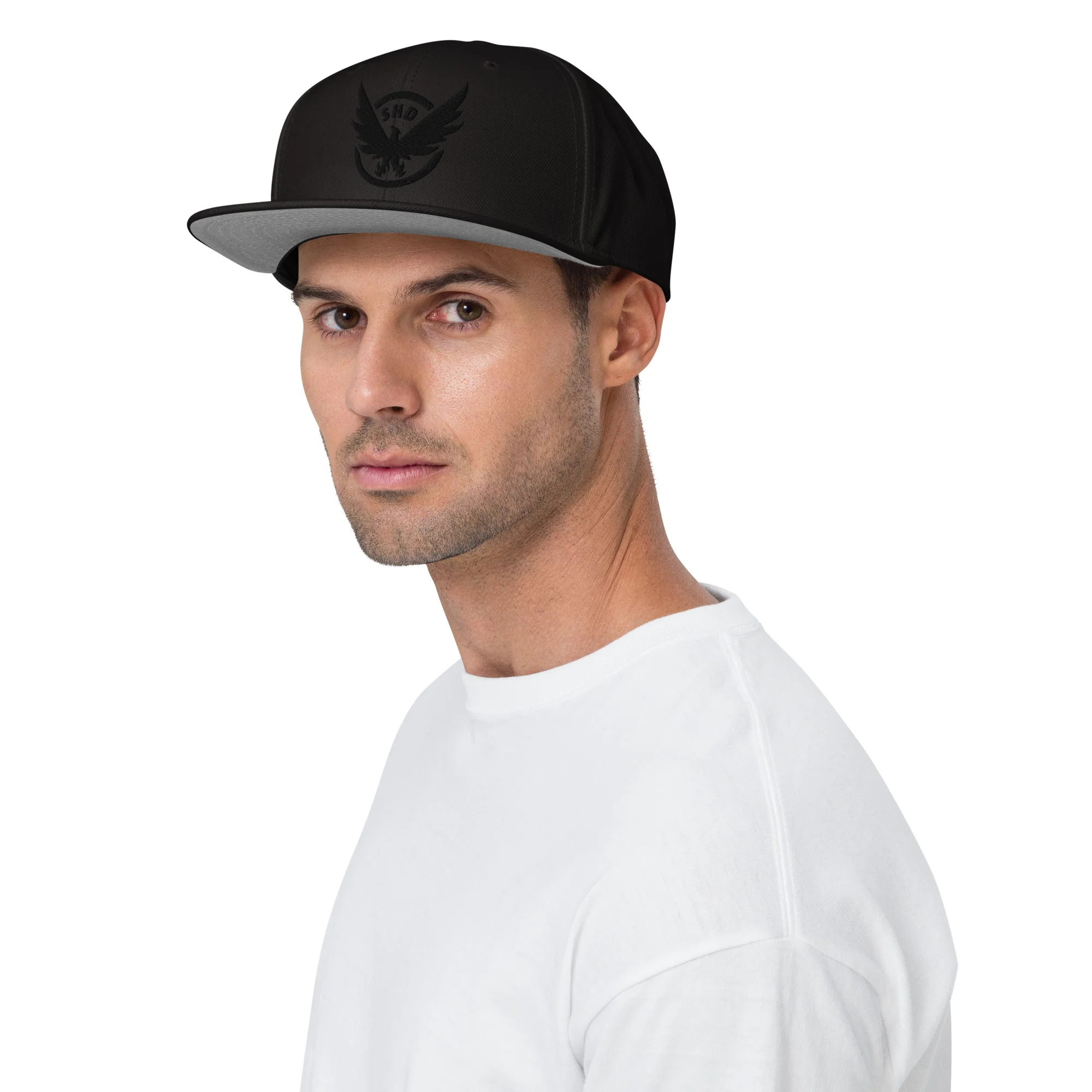 The Division Embroidered Snapback Hat - SHD Phoenix Crest Black - Image 3